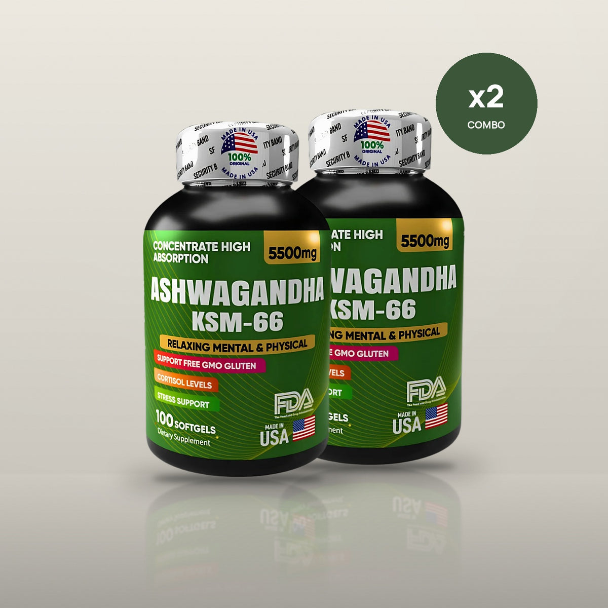 ASHWAGANDHA SOFTGELS X2